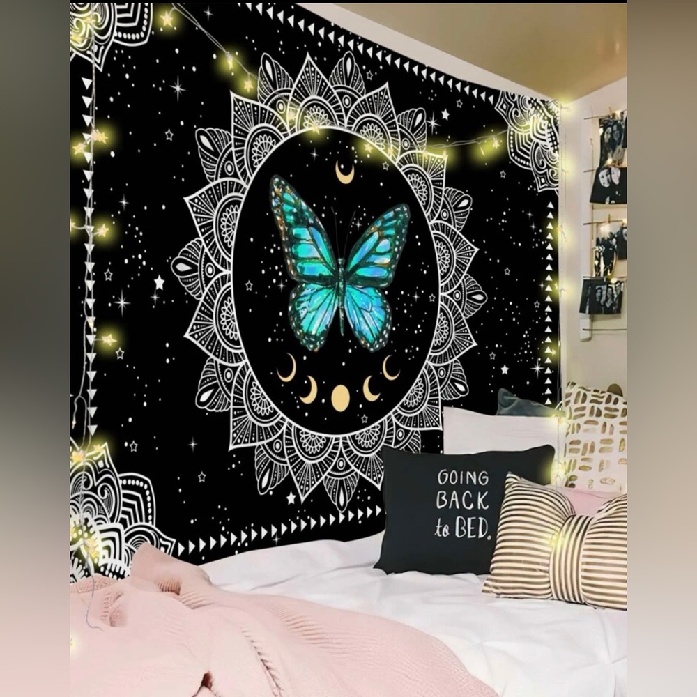 Tapestry butterfly new large 4 by 5 feet moon tapestries sky  
New
